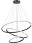 3 Halkalı LED Sarkıt Lamba, Avize, Ayarlanabilir, Dim Edilebilir, 52W Modern Tasarım, 20,40,60 cm 1