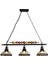 Minifair Retro Endüstriyel Bilardo Avizesi Siyah Demir, 98 Cm, Ayarlanabilir Zincirli Lamba 1