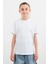 %100 Pamuk Basic Unisex Çocuk Tşört 4