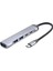 Type-C Hub 5*usb Gri HDX7041 1