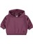 Erkek Bebek Kapüşonlu Sweatshirt 6-18 Ay Koyu Gül Kurusu 1