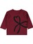 Kız Bebek Sweatshirt 6-18 Ay Koyu Bordo 1