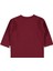 Kız Bebek Sweatshirt 6-18 Ay Koyu Bordo 2