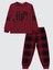 Erkek Çocuk Pijama Takımı 10-13 Yaş Bordo 1