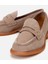 01AYH306200A450 KADIN Süet Deri Vizon Esnek Tabanlı Klasik Loafer 3