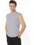 Erkek Açık Grimelanj Bisiklet Yaka Tank Sıfır Kol Atlet %100 Pamuk T-Shirt 1