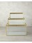 Luxury Cam Dekoratif Kutu 30X20X15 cm Gold 4