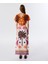 Baskılı Cut-Out Elbise TS1250002516127 4