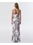 Floral Desen Saten Elbise TS1250002518018 4
