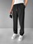 Erkek Beli Lastikli Baggy Pantolon Siyah 1