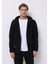 Slim Fit Erkek Siyah Yağmurluk 1