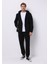 Slim Fit Erkek Siyah Yağmurluk 3