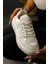 Jakleen Beyaz Rugan Detaylı Paraşüt Sneakers 1