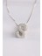 316L Çelik Zincirli Zirkon Taşlı S Harfli Silver Renk Bubble Kolye - TJ-BKO8590 1