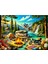 1000 Parça Campfire Chronicles Puzzle - Kamp Ateşi Orman Doğa Manzaralı Yapboz 68X48 cm 2