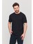 Erkek Pamuk Slim Fit Dar Kesim Bisiklet Yaka Basic Tişört 5