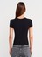 31906 Vücuda Oturan Kısa Kollu T-Shirt-Siyah 2