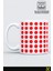Kırmızı Renkli Dot Nokta Desenli Kupa Bardak 330 ml 3