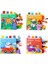 Elite Hışırtılı Bebek Kitabı 3D Montessori Yıkanabilir Bez Kitap Orman Hayvanları 1 Adet 3