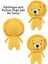 Elite Aslan Amigurumi Tığ Kiti, Amigurumi Örgü Seti, Tığ Işi Amigurumi Örgü Oyuncak Seti 1 Adet 3