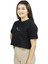 Aerialis Mortem | Siyah Renk Baskılı Crop | Oversize 4