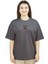 Unit Ares | Gri Renk Baskılı Kadın T-Shirt | Oversize 2