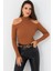 Kadın Camel Omuzları Açık Kaşkorse Bluz EY2590 2