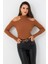 Kadın Camel Omuzları Açık Kaşkorse Bluz EY2590 3