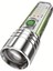Zoom Lu Flaşörlü Max 1000 Lumen Yan ve Ön Kullanımlı Kırmızı Mavi Beyaz Uv Işıklı Kamp El Feneri 1