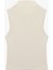 Modal Kumaş Slim Fit Drape Detaylı Dik Yaka Kolsuz Bluz 2