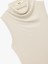 Modal Kumaş Slim Fit Drape Detaylı Dik Yaka Kolsuz Bluz 3