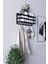 Sofya 2 Katlı Antrasit Raflı Askılık,portmanto (63 Cm-6 Askı) 3