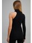 Kadın Siyah Balıkçı Yaka Tek Kol Kaşkorse Bluz EY1118 5