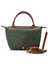 Citytote Hakiki Deri Askılı Kadın El ve Omuz Çantası 33X21X15 cm Yeşil Lacivert Siyah 3