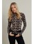 Kadın Camel-Siyah Desenli Bluz LPP1275 3