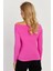 Kadın Fuşya Kayık Yaka Bluz LPP1254 4