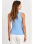 Kadın Mavi Halter Yaka Kaşkorse Bluz EY1454 5