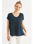 Kadın Lacivert Basic Bluz AYD410 3