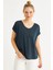 Kadın Lacivert Basic Bluz AYD410 4