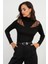 Kadın Siyah Balıkçı Bluz BK1548 3