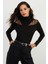 Kadın Siyah Balıkçı Bluz BK1548 4