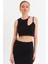 Kadın Siyah Pencereli Crop Bluz UR875 2