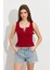 Kadın Bordo Patlı Kaşkorse Bluz MK02 2