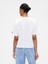 Kadın Kırık Beyaz Grafik Baskılı Oversize T-Shirt 5