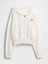 Kadın Beyaz Vintagesoft Fermuarlı Gap Logo Sweatshirt 2