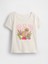 Kız Bebek Kırık Beyaz Gap Logo Grafikli T-Shirt 1