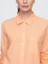 Kadın Turuncu Keten Karışımı Easy Gömlek 3