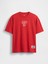 Kadın Kırmızı Oversized Gap Logo T-Shirt 2