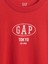 Kadın Kırmızı Oversized Gap Logo T-Shirt 3