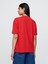 Kadın Kırmızı Oversized Gap Logo T-Shirt 4